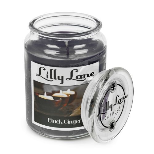 Lilly Lane Black Ginger 18oz Jar Candle